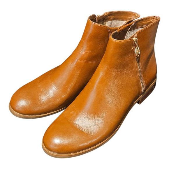 Michael Kors Brown Leather Ankle Boots Booties US 9.5 - Picture 5 of 15